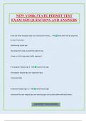 NEW YORK STATE PERMIT TEST EXAM 2025 QUESTIONS AND ANSWERS