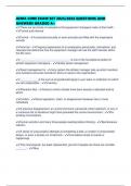 AEMA CORE EXAM SET 2025&sol;2026 QUESTIONS AND ANSWERS GRADED A&plus;