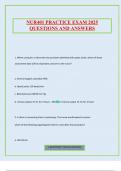 NUR401 PRACTICE EXAM 2025 QUESTIONS AND ANSWERS