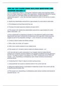 CPPS IHI TEST PAPER EXAM 2025&sol;2026 QUESTIONS AND ANSWERS GRADED A&plus;