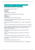 NIGHTINGALE ANATOMY STUDY GUIDE 2025&sol;2026 QUESTIONS AND ANSWERS GRADED A&plus;