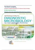 Test Bank Complete_ Introduction To Diagnostic Microbiology For The Laboratory Sciences 2nd Edition, By Maria Dannessa Delost| All Chapters 1-24| Latest Edition With Verified Answers| Grade A+