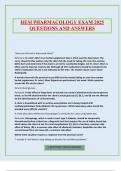 HESI PHARMACOLOGY EXAM 2025 QUESTIONS AND ANSWERS