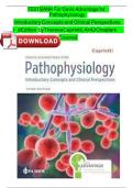 TEST BANK For Davis Advantage for Pathophysiology Introductory Concepts and Clinical Perspectives 3rd Edition &lpar; Theresa Capriotti&comma; 2024&rpar;