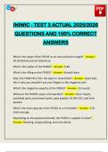 INIWIC - TEST 3 ACTUAL 2025&sol;2026 QUESTIONS AND 100&percnt; CORRECT ANSWERS