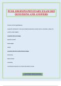PCOL 838 HYPO-PITUITARY EXAM 2025 QUESTIONS AND ANSWERS