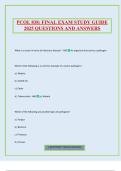 PCOL 838&colon; FINAL EXAM STUDY GUIDE 2025 QUESTIONS AND ANSWERS