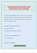 PCOL 838 EXAM 2 REVIEW 2025 QUESTIONS AND ANSWERS