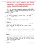 HIEU 322 Quiz 1 Exam Questions And Answers &lpar;Latest 2025&sol; 2026&rpar; Real Exam&colon; Questions With Verified Answers&vert; Correctly Solved&excl;&excl;&excl;