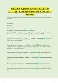 OB&sol;GYN Registry Review UPDATED   ACTUAL  Exam Questions and CORRECT  Answers 