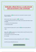 PNB 2265 - PRACTICAL 1&colon; LAB 2 EXAM 2025 QUESTIONS AND ANSWERS