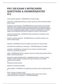 PSY 235 EXAM 2 NOTECARDS QUESTIONS & ANSWERS&lpar;RATED A&plus;&rpar;