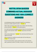 EXAMS PACK&colon;&colon;&colon; HOTTEL EFDA DENTAL ACTUAL 2025&sol;2026 Q&A 100&percnt; PASS