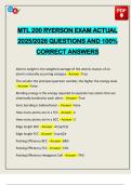 MTL 200 RYERSON EXAM ACTUAL 2025&sol;2026 QUESTIONS AND 100&percnt; CORRECT ANSWERS