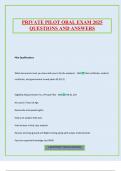 PRIVATE PILOT ORAL EXAM 2025 QUESTIONS AND ANSWERS