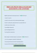 PRIVATE PILOT ORAL EXAM 2025 QUESTIONS AND ANSWERS