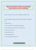 PRIVATE PILOT ORAL EXAM 2025 QUESTIONS AND ANSWERS