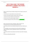 AS101 FINAL EXAM &sol; TEST REVIEW QUESTIONS & CORRECT SOLUTIONS &vert; GRADED A&plus;