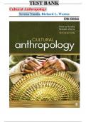 Cultural Anthropology 13th Edition Test Bank by Serena Nanda and Richard L&period; Warms &vert;all chapters covered&vert;