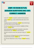 JAMF-100 EXAM ACTUAL 2025&sol;2026 QUESTIONS AND 100&percnt; CORRECT ANSWERS