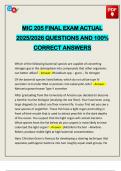 MIC 205 FINAL EXAM ACTUAL 2025&sol;2026 QUESTIONS AND 100&percnt; CORRECT ANSWERS