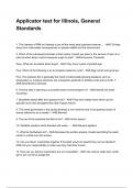 Applicator test for Illinois&comma; General Standards 2026&sol;2027  Questions and Verified Solutions  