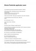 Illinois Pesticide applicator exam 2026&sol;2027  Questions and Verified Solutions  