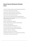 Illinois General Standards Pesticide Exam Latest Edition &lpar;2026&sol;2027&rpar; with Verified Answers