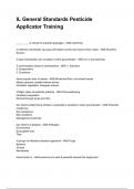 IL General Standards Pesticide Applicator Training Latest &lpar;2026&sol;2027&rpar; Verified Answers by Experts