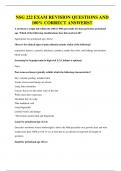NSG 222 EXAMS BUNDLE&comma; ALL WITH QUESTIONS AND 100&percnt; CORRECT ANSWERS
