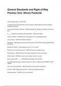 General Standards and Right of Way Practice Test&colon; Illinois Pesticide 2026&sol;2027  Questions and Verified Solutions  