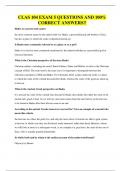 CLAS 104 EXAMS BUNDLE&comma; ALL WITH QUESTIONS AND 100&percnt; CORRECT ANSWERS
