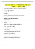 CLAS 104 EXAM QUESTIONS AND 100&percnt; CORRECT ANSWERS
