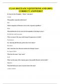 CLAS 104 EXAM QUESTIONS AND 100&percnt; CORRECT ANSWERS