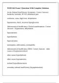 NURS 642 Exam 3 Questions With Complete Solutions