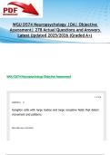WGU D574 Neuropsychology &vert;OA&vert; Objective Assessment&vert; 278 Actual Questions and Answers Latest Updated 2025&sol;2026 &lpar;Graded A&plus;&rpar;