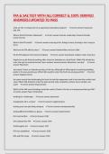 FFA & SAE TEST WITH ALL CORRECT & 100&percnt; VERIFIED ANSWERS&vert;UPDATED TO PASS