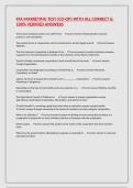 FFA MARKETING TEST &lpar;CO-OP&rpar; WITH ALL CORRECT & 100&percnt; VERIFIED ANSWERS