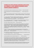 FLORIDA FFA STATE OFFICER SCREENING EXAM WITH ALL CORRECT & 100&percnt; VERIFIED ANSWERS&vert;LATEST UPDATE&vert;ALREADY GRADED A&plus;