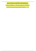 Solutions and Instructor Manual for Artificial Intelligence A Modern Approach 4th Edition by Stuart Russell and Peter Norvig &ndash; Complete Chapters 1 to 28 with Verified Answers