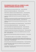 FFA BANKING EXAM WITH ALL CORRECT & 100&percnt; VERIFIED ANSWERS&vert;UPDATED TO PASS