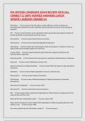 FFA OFFICER CANDIDATE EXAM REVIEW WITH ALL CORRECT & 100&percnt; VERIFIED ANSWERS&vert;LATEST UPDATE&vert; ALREADY GRADED A&plus;