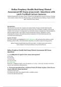 Relias Prophecy Health Med-Surg Clinical Assessment RN Exam 2025&sol;2026 &vert; Verified Questions & Correct Answers
