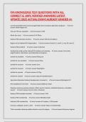 FFA KNOWLEDGE TEST QUESTIONS WITH ALL CORRECT & 100&percnt; VERIFIED ANSWERS&vert;LATEST UPDATE&vert;2025 ACTUAL EXAM&vert;ALREADY GRADED A&plus;