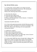 Nur 165 Q&sol;A FINAL review