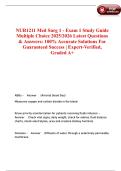 NUR1211 Med Surg 1 - Exam 1 Study Guide Multiple choice 2025&sol;2026 Latest Questions & Answers&colon; 100&percnt; Accurate Solutions For Guaranteed Success &vert; Expert-Verified&comma; Graded A&plus;