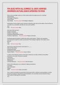 FFA QUIZ WITH ALL CORRECT & 100&percnt; VERIFIED ANSWERS&vert;ACTUAL EXAM&vert;UPDATED TO PASS
