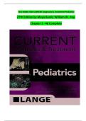 Test Bank for Current Diagnosis and Treatment Pediatrics 27th Edition by Maya Bunik and William Hay &ndash; Complete Chapters 1 to 46 with Verified Exam Questions and Answers
