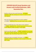 STRYKER GALLUP Actual Questions and Answers with Verified Rationales&comma; 100&percnt; Guarantee Pass&period;