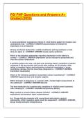 PSI FNP Questions and Answers A&plus; Graded &lpar;2025&rpar;